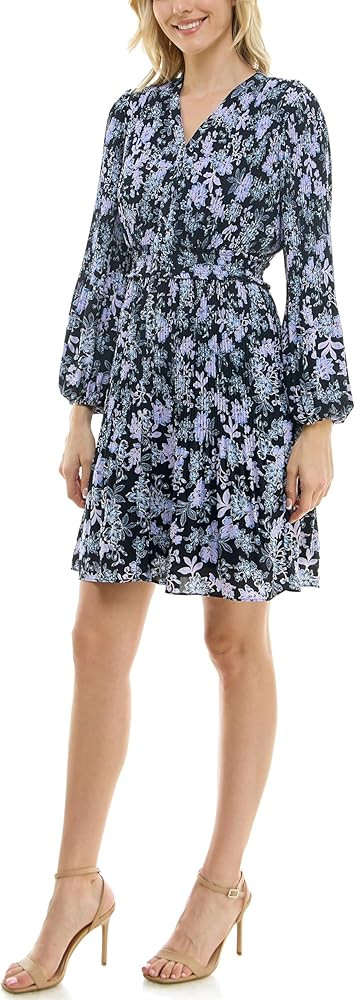 Nanette Nanette Lepore Women's Button Up Fully Lined Dress with Full Body, Smock Waist and Pleate... | Amazon (US)