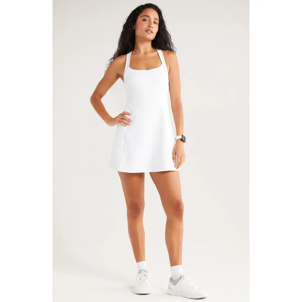 Recess Pickleball x Zella The Grace Court Dress in White at Nordstrom, Size Medium | Nordstrom