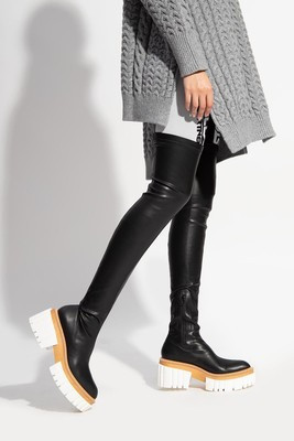 Stella McCartney Emilie Over The Knee Black Boots Size 37/ 7  | eBay | eBay US