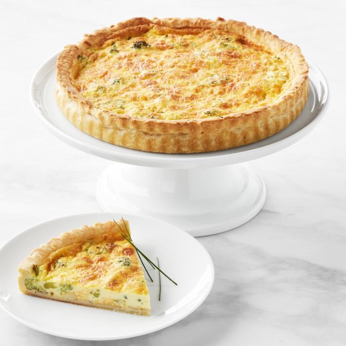 PieconicNY Broccoli, Cheddar & Onion Quiche, 9" | Williams-Sonoma