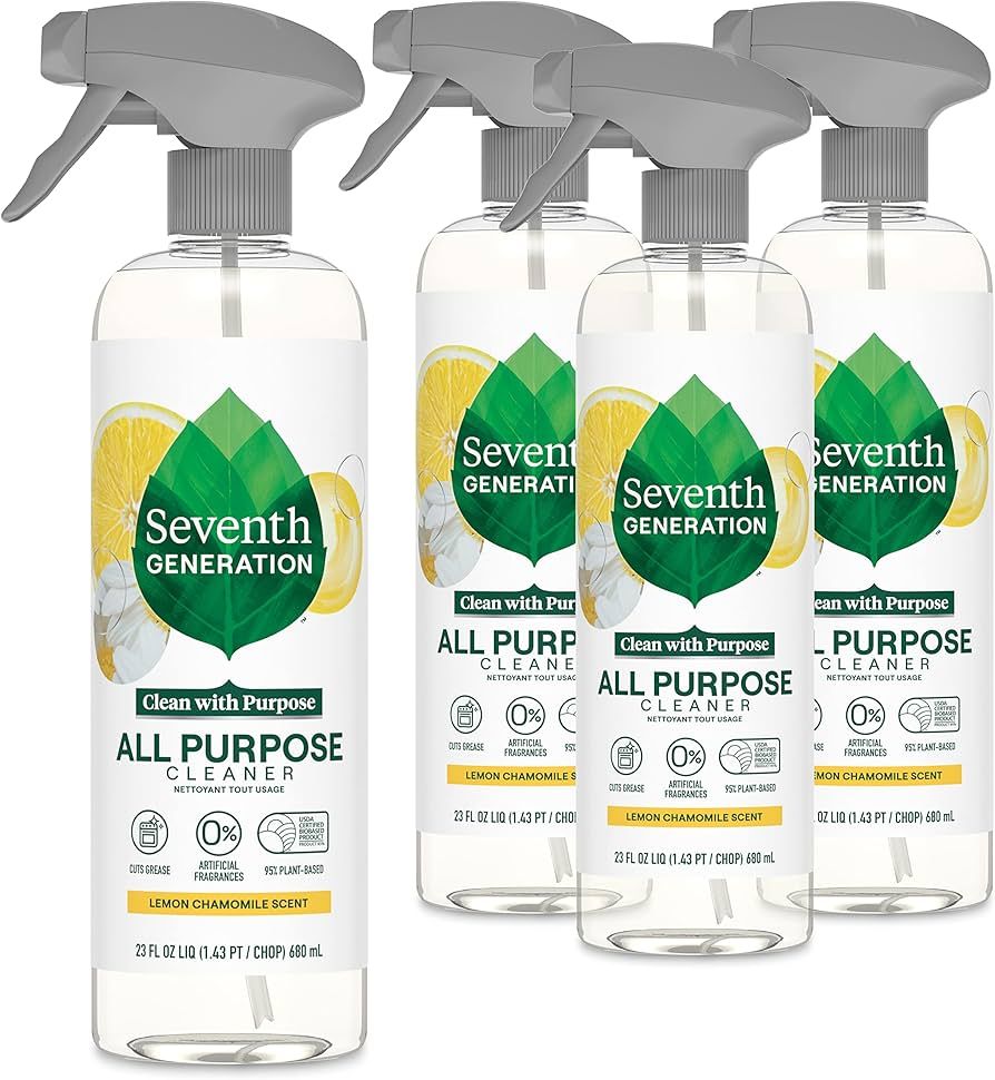 Seventh Generation All Purpose Cleaner Spray | Lemon Chamomile | Cuts through grease and grime | ... | Amazon (US)