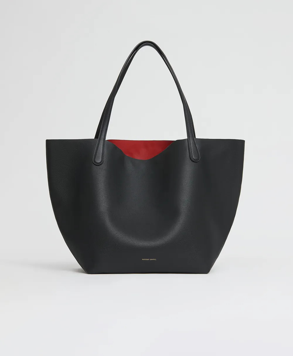 Everyday Soft Tote - Black/Flamma | MANSUR GAVRIEL