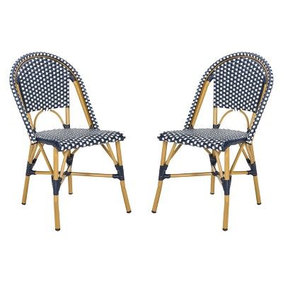 Salcha Indoor/Outdoor French Bistro Stacking Side Chair - Safavieh | Target