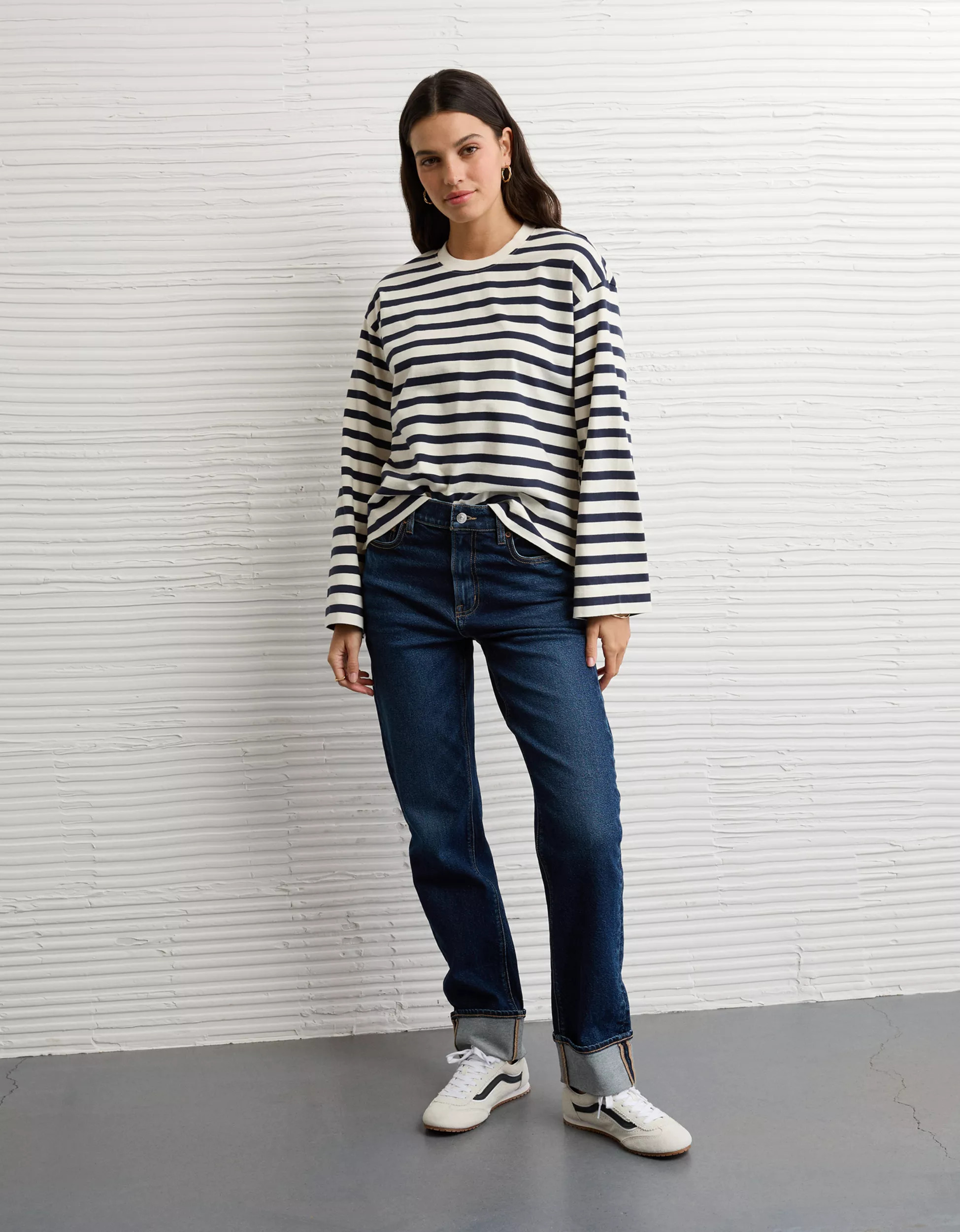 AE Striped Long Sleeve T-Shirt | American Eagle Outfitters (US & CA)