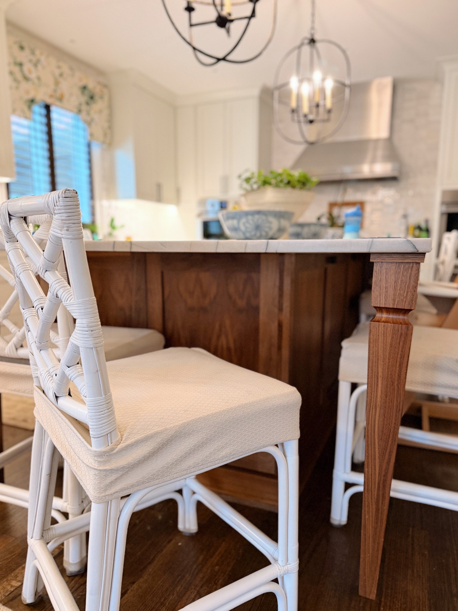 The chair covers that protect our counter stools - I wash them a few times a month and they make life so much easier 

#LTKmomlife #LTKHome