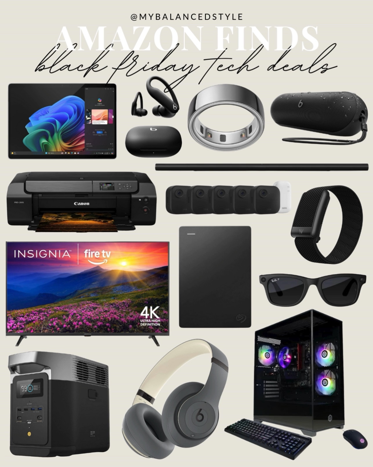 Amazon Black Friday tech deals

Smart home devices
Cordless vacuums
Air purifiers
Countertop ice makers
Air fryers
Espresso machines
Bluetooth speakers
Smart doorbells
Portable projectors
Robot mops

#LTKGiftGuide #LTKSaleAlert #LTKCyberWeek