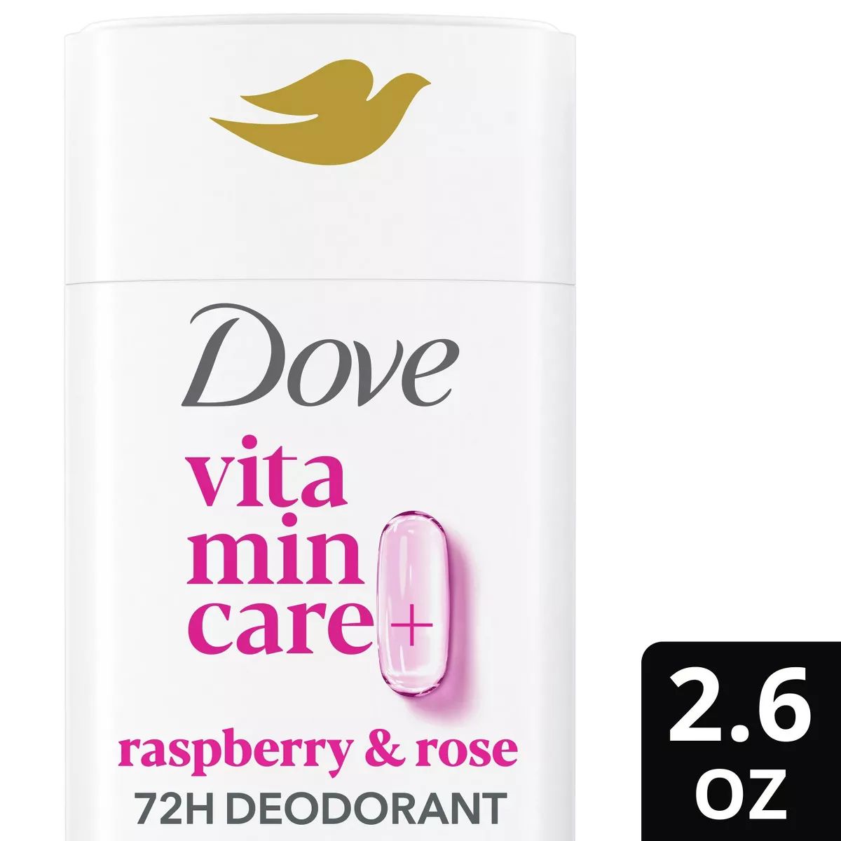 Dove Beauty Vitamin Care+ Raspberry and Rose Deo Stick - 2.6oz | Target
