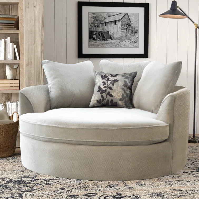 Marta 61'' Wide Barrel Chair | Wayfair North America