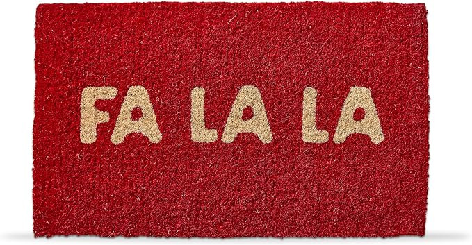 tag FA La La Coir Door Mat - Natural Coir Doormat for Everyday Use, 30" x 18" - Shake Clean, Fest... | Amazon (US)