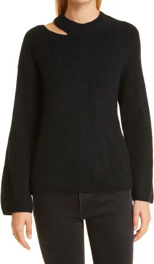 Alexi Cutout Detail Ribbed Sweater | Nordstrom