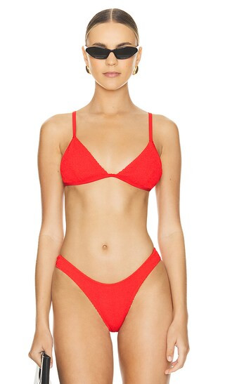 Perfect Fit Bikini Top in Bright Poppy002 | Revolve Clothing (Global)