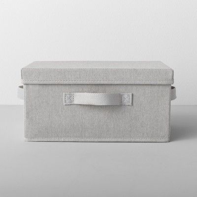 Standard Fabric Shoe Bin With Lid Light Gray - Made By Design™ | Target