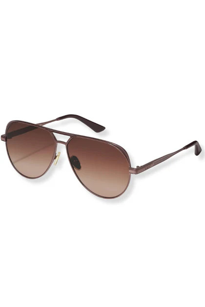 QUAY Open Tab Chocolate/Brown Fawn Sunglasses | The Willow Tree