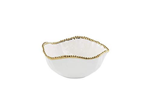 Pampa Bay Golden Salerno Porcelain Large Salad Bowl | Amazon (US)