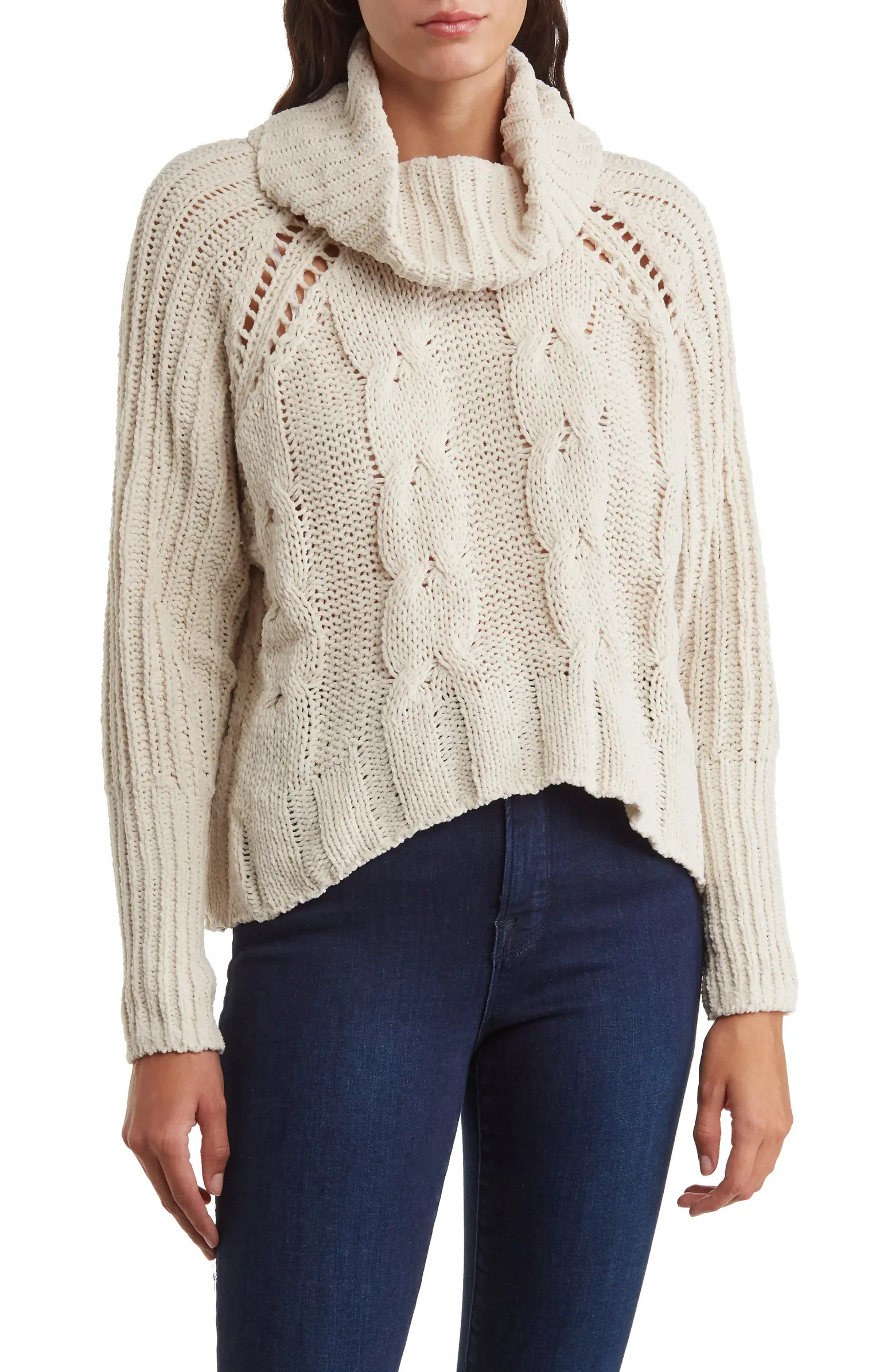 DR2 by Daniel Rainn Turtleneck Crop High-Low Sweater | Nordstromrack | Nordstrom Rack