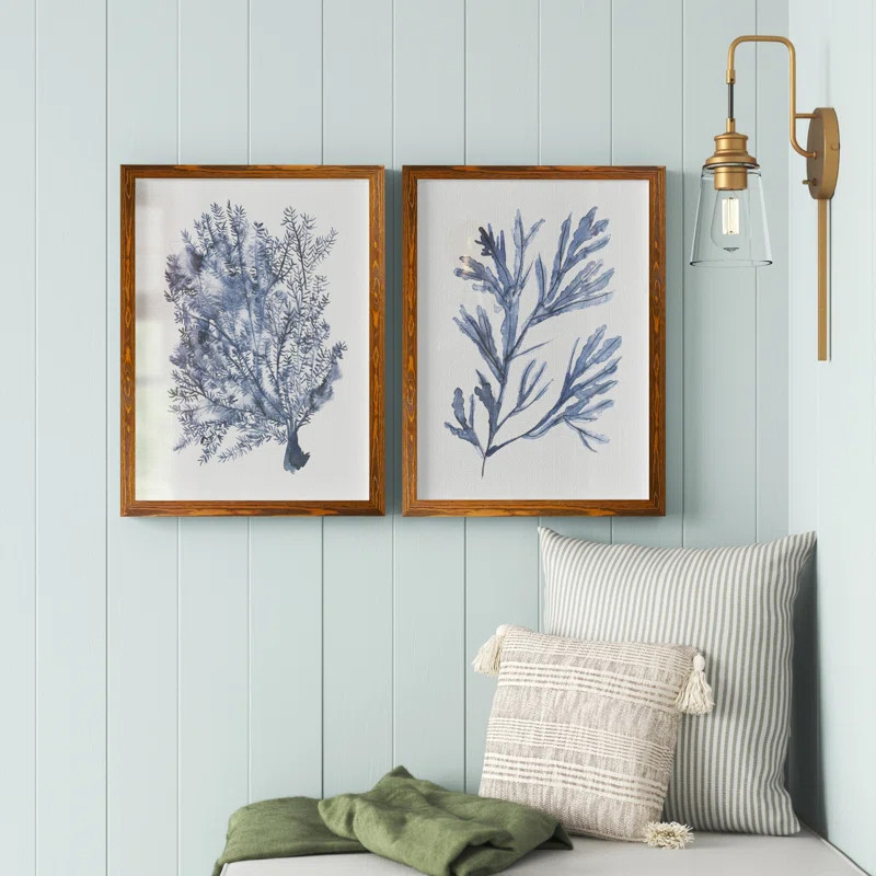 Seaweed Under Water I Framed 2 Pieces by Vincent Van Gogh Painting | Wayfair Professional