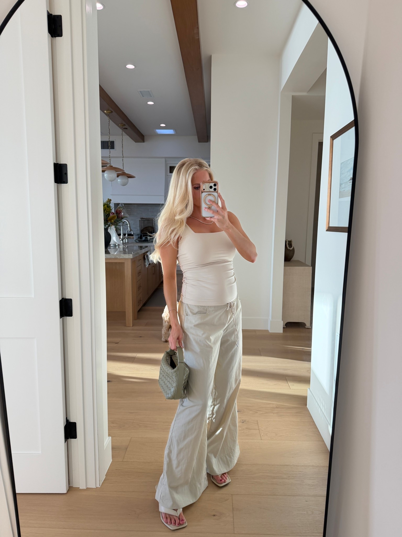 Small in tank & pants. True size in shoes. Code “KPGS20!” For necklace 