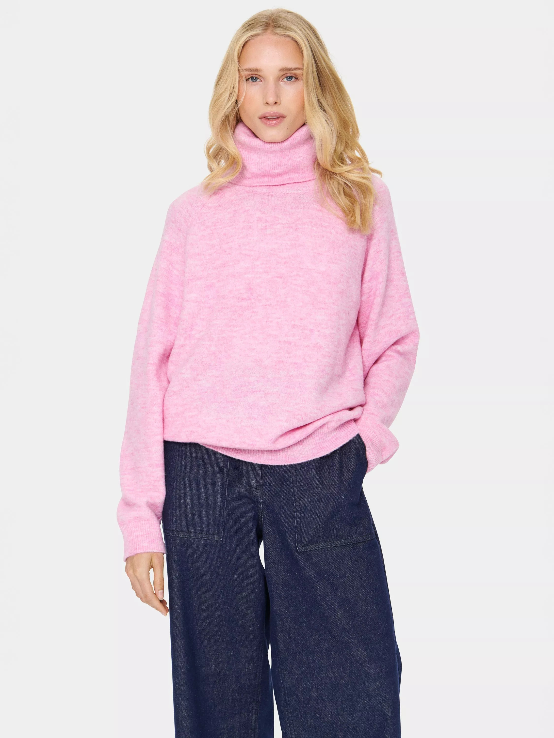 Saint TropezGarbie Roll Neck Jumper, Chateau Rose | John Lewis (UK)