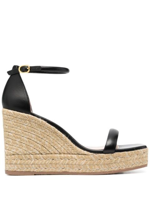 two-strap leather espadrille wedges | Farfetch (US)