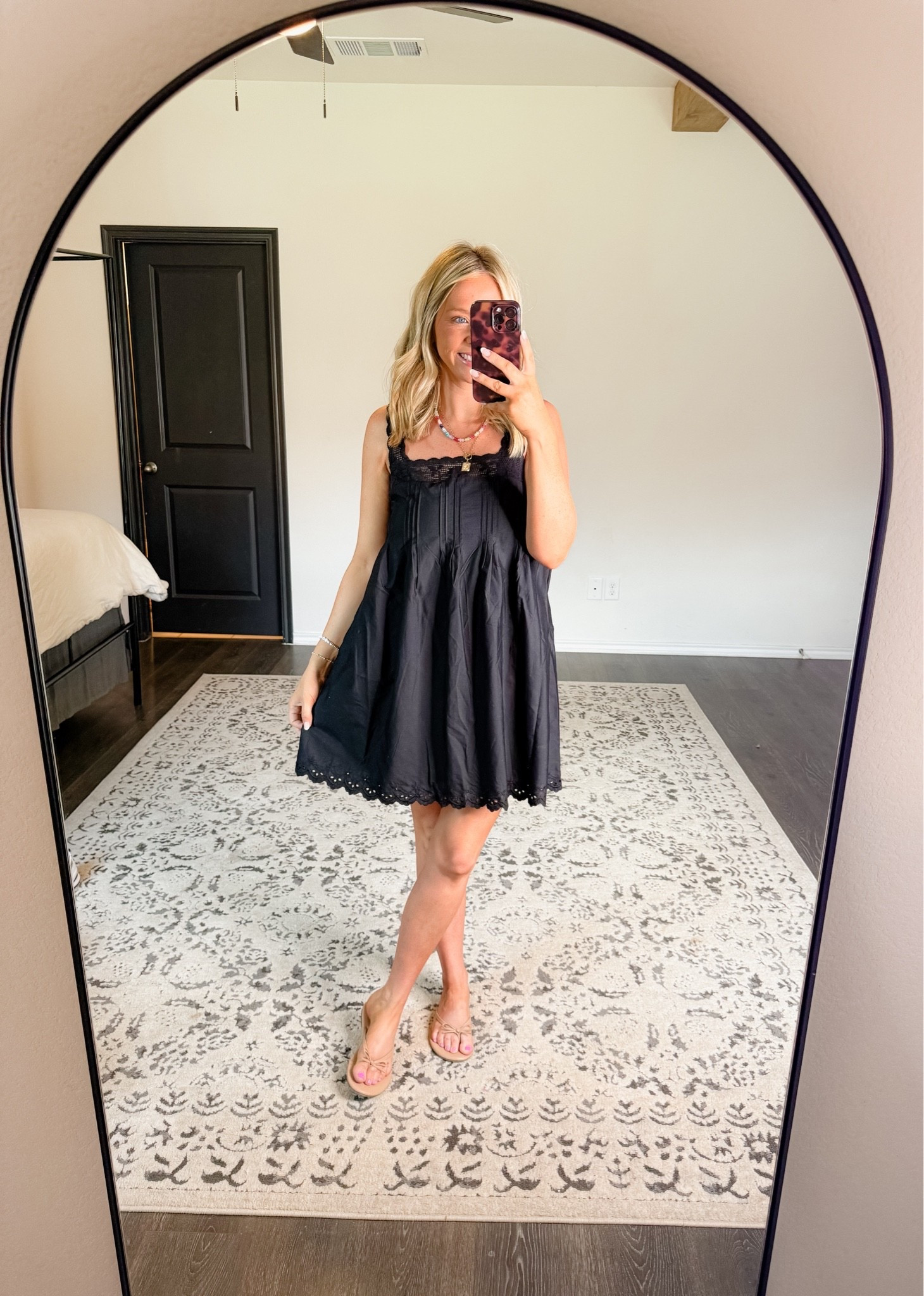 Love this black summer dress! Wearing a size small

#LTKootd