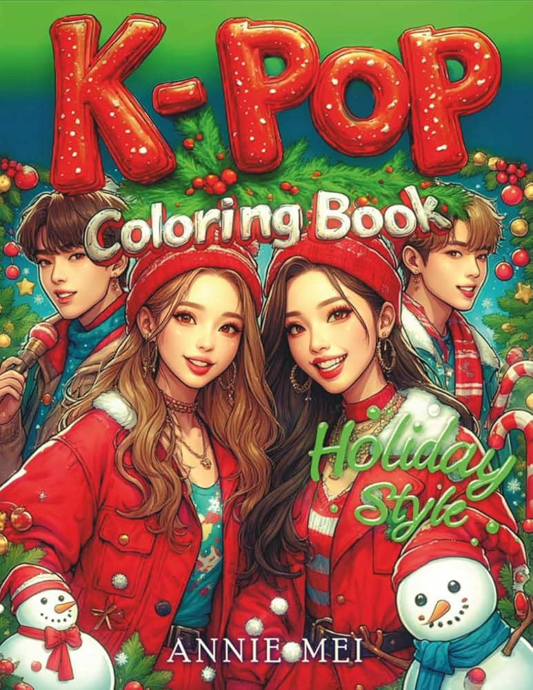 K-Pop Coloring Book Holiday Style: Idols in Christmas Fashion | Cozy Wintertime Scenes | Perfect ... | Amazon (US)