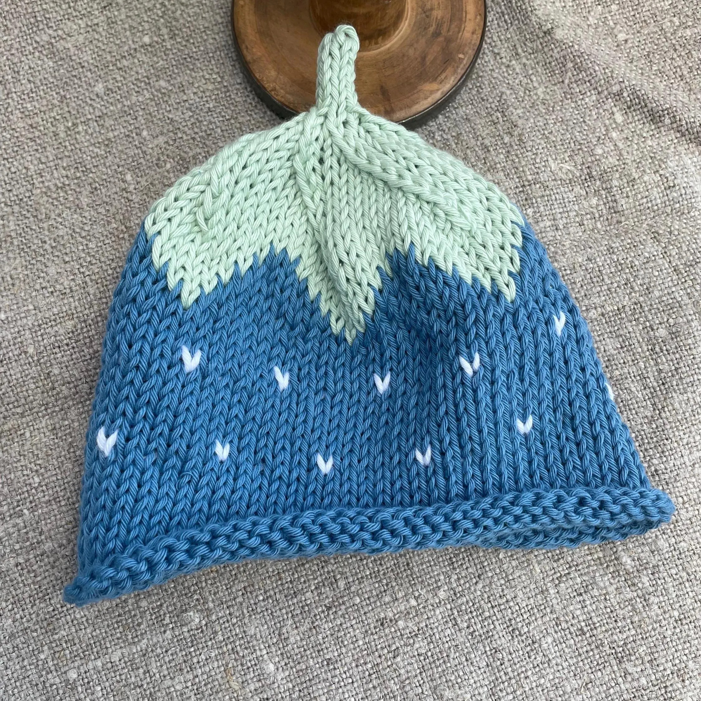 COTTON BLUEBERRY  HAT - Newborn to Adult Sizes - Blue | Etsy (Global)