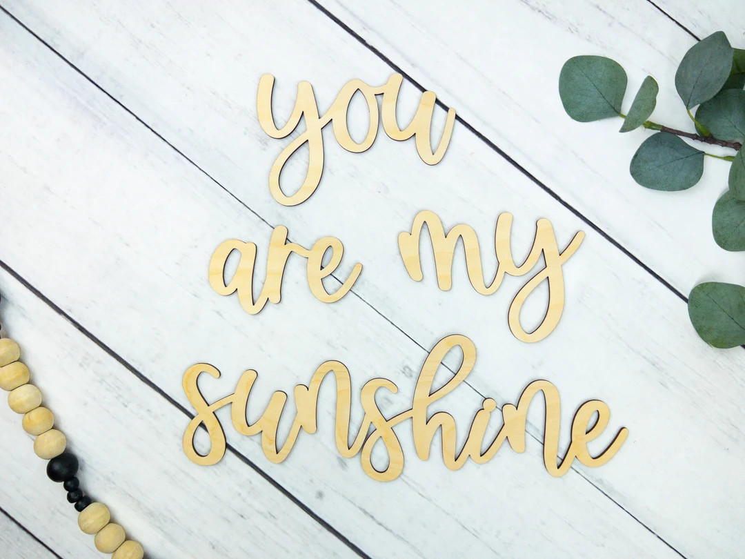 Toddler Bathroom Sign, You Are My Sunshine Nursery, Boho Nursery Wall Sign, Nursery Wall Words, D... | Etsy (US)
