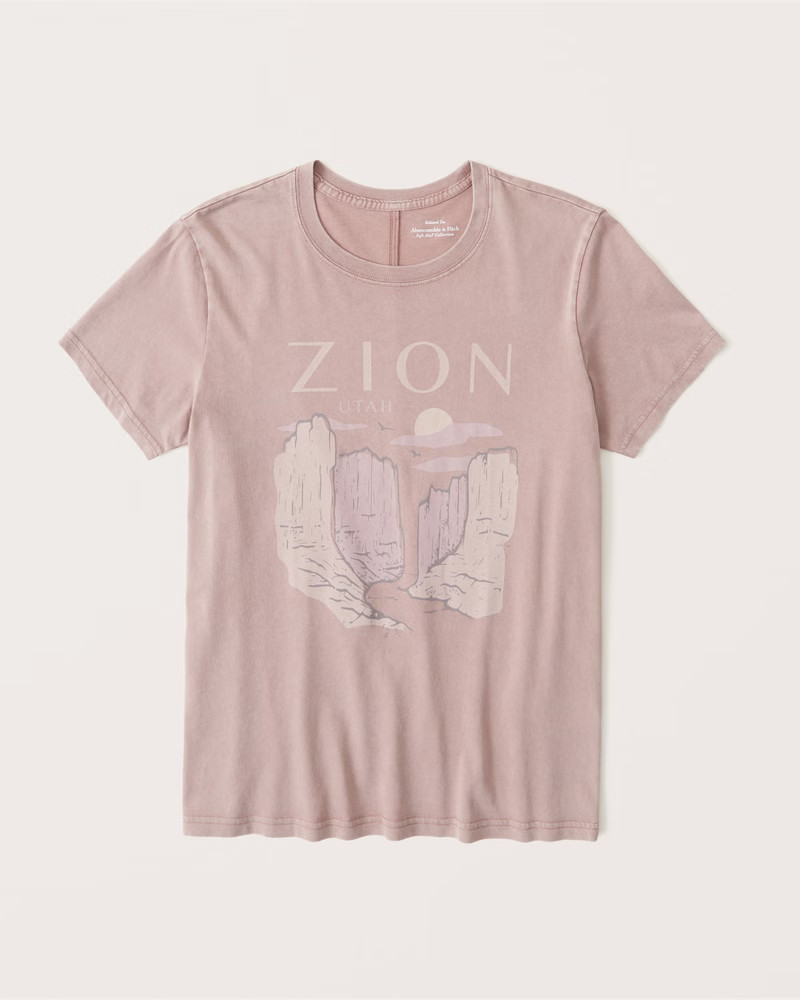 Relaxed Zion Park Graphic Tee | Abercrombie & Fitch (US)