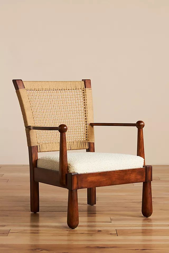Amber Lewis for Anthropologie Bouclé Accent Chair | Anthropologie (US)