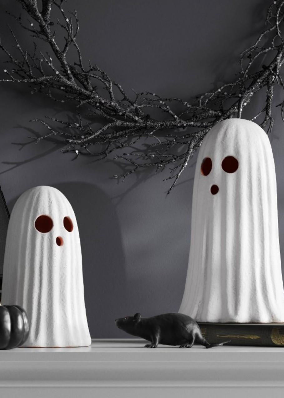 Add a playful pop of spooky charm to your space with these 9” and 7” Textured Ghost Decorative Sculptures! 👻 With its modern matte white finish and sculptural ceramic design, this ghost blends seamlessly into any Halloween setup. It’s cute, stylish, and just the right amount of eerie.

Its textured surface adds visual interest while the neutral color makes it easy to pair with pumpkins, candles, or darker seasonal accents. 

#LTKSeasonal #LTKHome