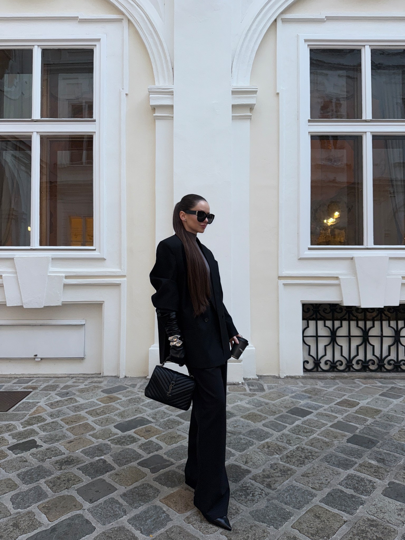black on black workwear

suit, trousers, blazer, gloves, bangles, ysl, workwear, business look, black blazer, heels, saint laurent bag, corporate girl, autumn outfit, statement jewelry, silver, office look, office outfit, slingback, pointed heels, leather gloves

#LTKwinter #LTKautumn #LTKworkwear