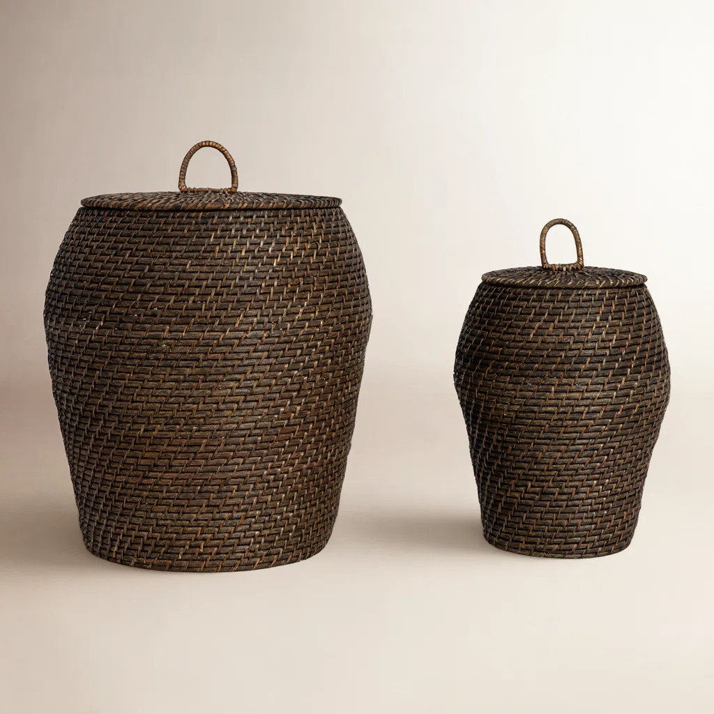 Coastal Rattan Decorative Basket | Birch Lane