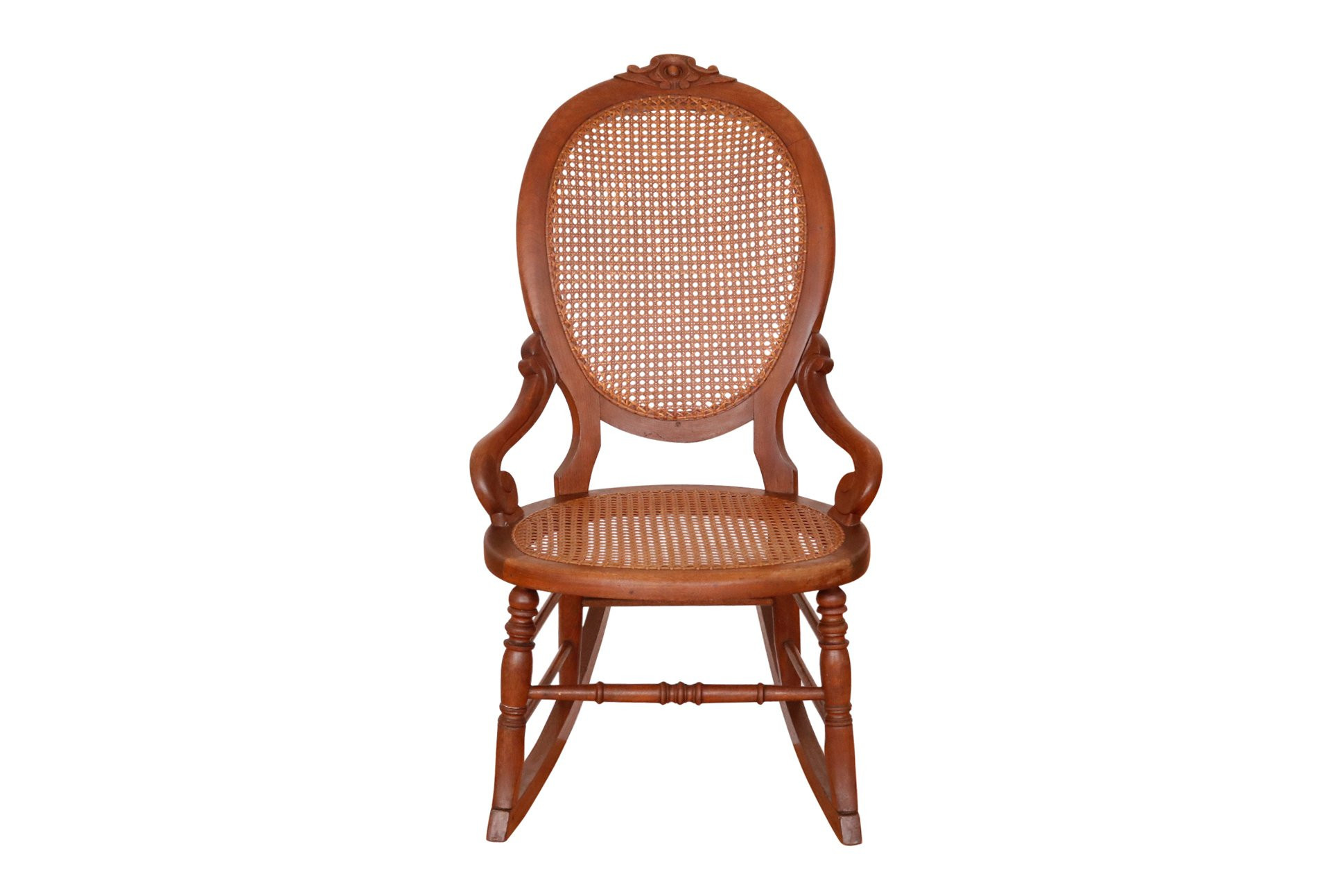 Antique Caned Rocking Chair - Interesting Things - Brown | One Kings Lane
