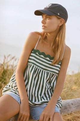 Maeve Tie-Back Babydoll Tank | Anthropologie (US)