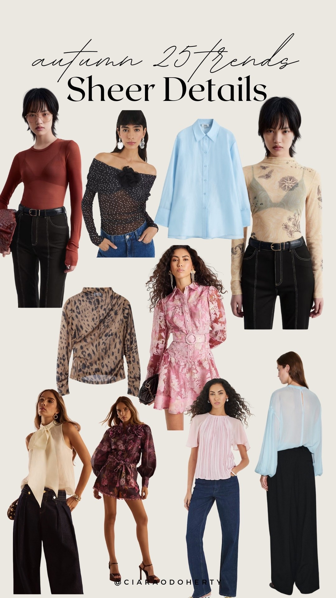 Autumn 25 Trends: Sheer Details 
Sheer panels, sheer tops, sheer shirts, sheer dress, sheer sleeves 

#LTKautumn #LTKireland #LTKeurope