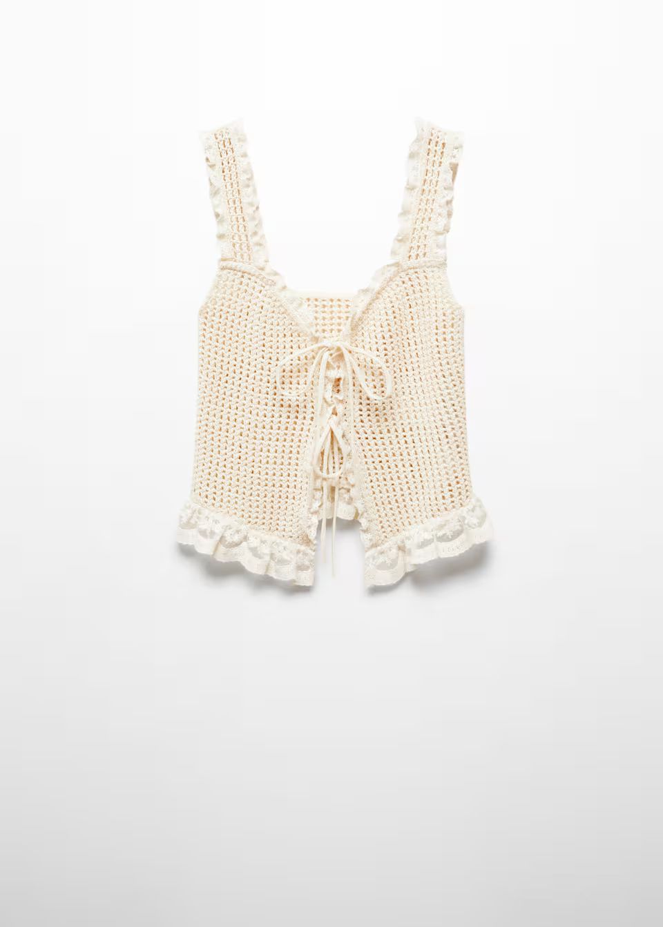 Search: Openwork top with lace detail (2) | Mango USA | MANGO (US)