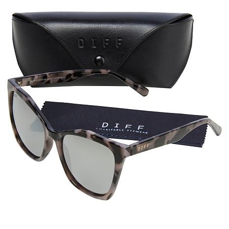 Diff Eyewear Cassidy Oversized Cat-Eye Polarized Sunglasses | HSN