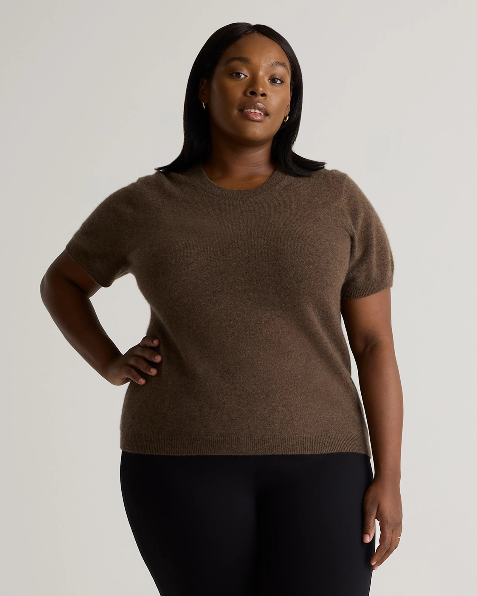 Quince | Women's Mongolian Cashmere T-Shirt in Varsity Red, Size 3X | Quince