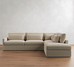 Westwood Slim Arm Deep Seat Return Bumper Sectional (119"-131") | Pottery Barn (US)