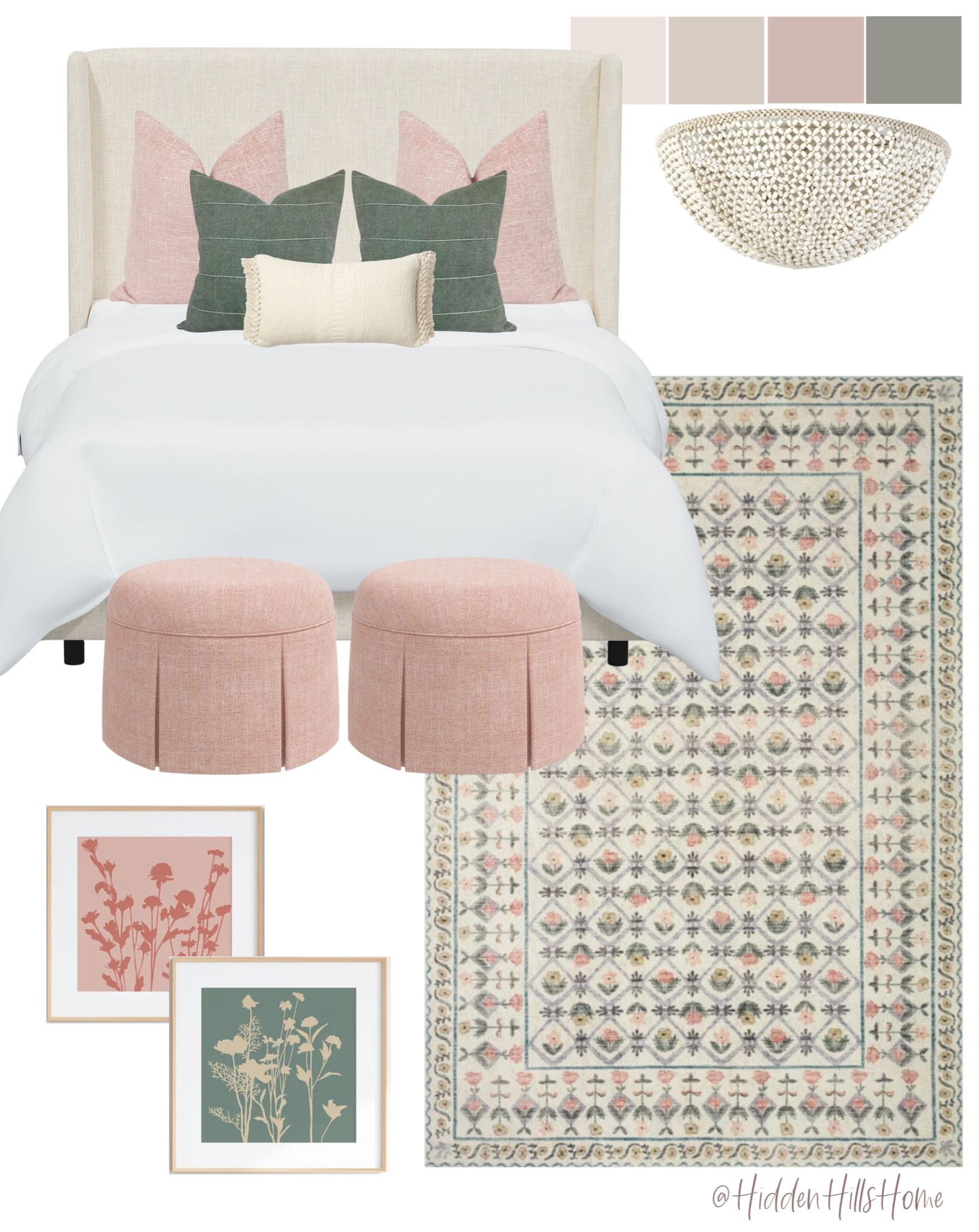 Girls bedroom decor, cute girls room decor ideas, kids bedroom mood board, teen girls bedroom ideas, pink and green girls bedroom #girlsbedroom

#LTKkids #LTKhome #LTKsalealert
