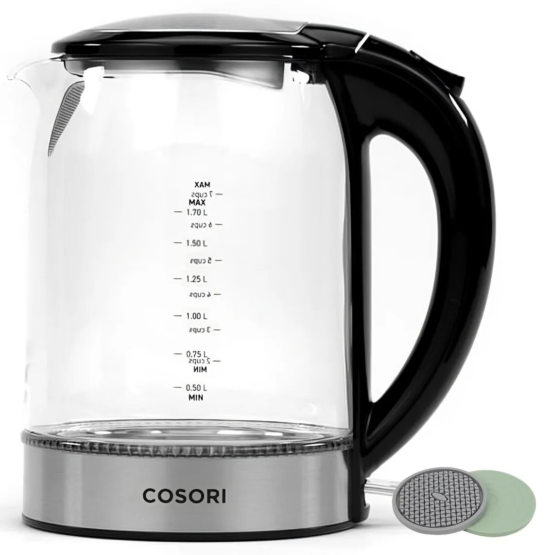 Cosori 1.7-Liter Electric Kettle with Automatic Shut off, Stainless Steel - Walmart.com | Walmart (US)