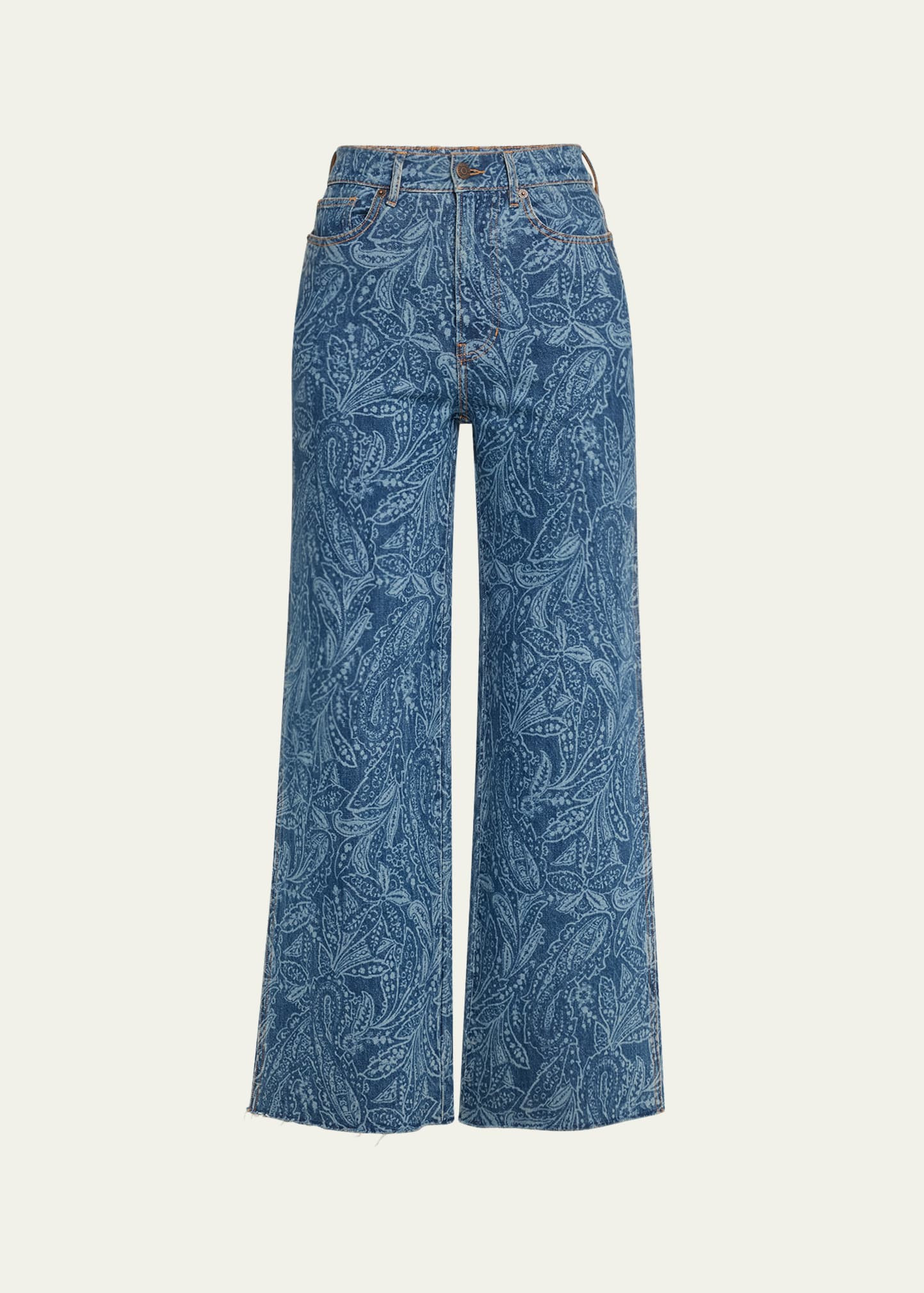 Veronica Beard Taylor High-Rise Wide-Leg Jeans | Bergdorf Goodman