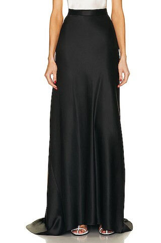 NILI LOTAN Eleonore Slip Skirt in Black | FWRD | FWRD 