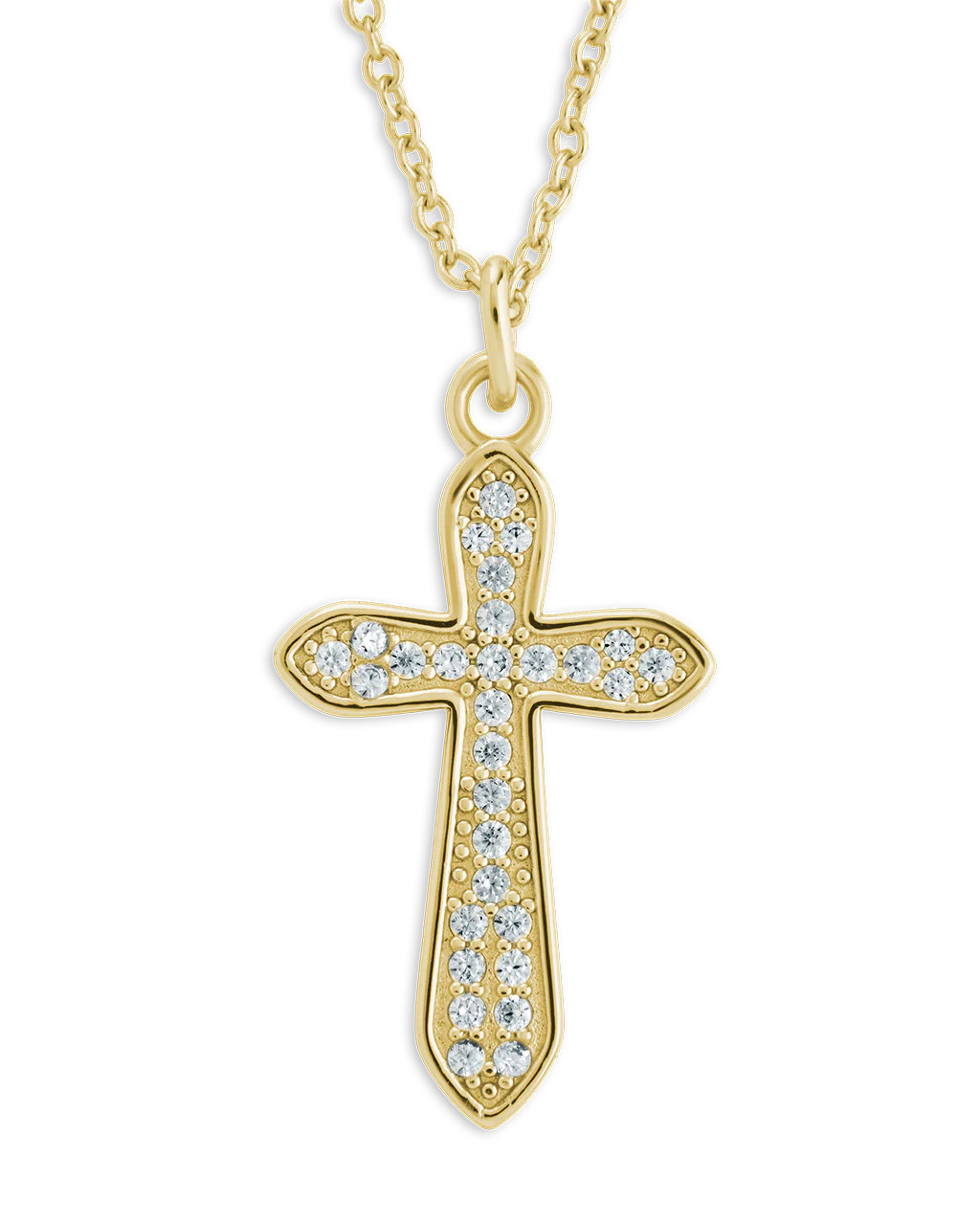 Pave CZ Cross Pendant | Sterling Forever