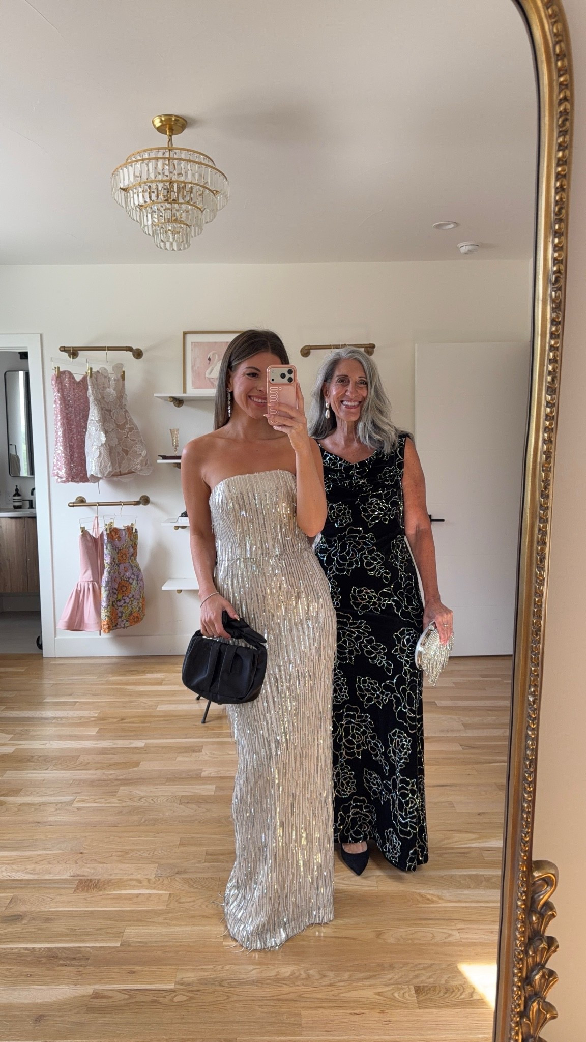 silver strapless beaded gown with fringe detail, one-shoulder black velvet gown with metallic floral sequins mom and me formal wedding guest and mother of the bride dresses 💍

lulus: emerson20 (first purchase) 

I’m 5’4” and wear a size small/2 

mom is 5’4” and wears a medium/6

fall wedding guest dresses, wedding guest dresses, cocktail dresses, semi-formal dresses, black tie wedding guest dresses, destination wedding guest dresses, garden party dresses, wedding guest outfit ideas, mom & me outfits, mom & me dresses, matching outfits, mother daughter outfits, family photo outfits, wedding guest dresses, mother of the bride, mother of the groom, wedding guest outfit ideas

#LTKSeasonal #LTKWedding #LTKU