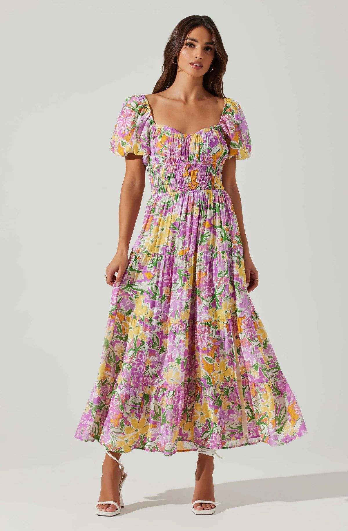 Florentina Sweetheart Neckline Midi Dress | ASTR The Label (US)