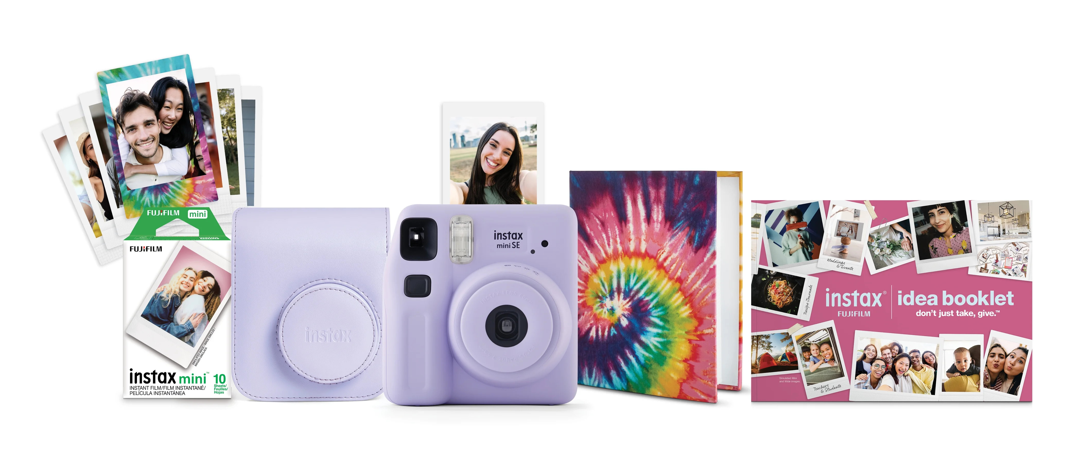 Fujifilm instax Mini SE Instant Camera Bundle, Lavender | Walmart (US)