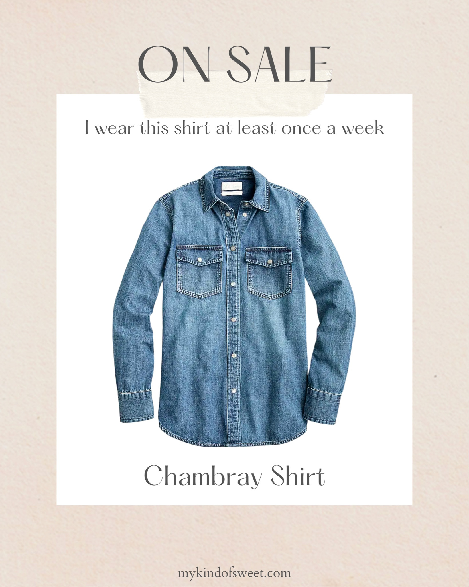 Chambray Pocket Henley Shirt curated on LTK