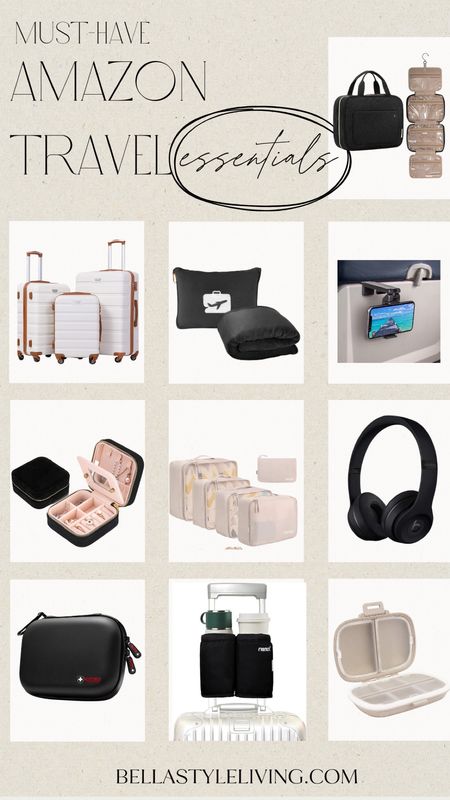 Amazon travel essentials | travel finds | luggage | packing cubes | headphones | travel blanket 

#LTKtravel #LTKunder50 #LTKFind