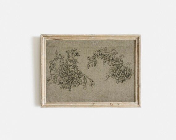 Autumn Sketch Moody autumn print Botanical autumn print | Etsy | Etsy (US)